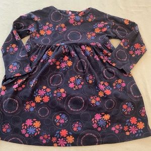 VGUC Navy Blue Floral & Super Soft Long Sleeve Dress/Tunic